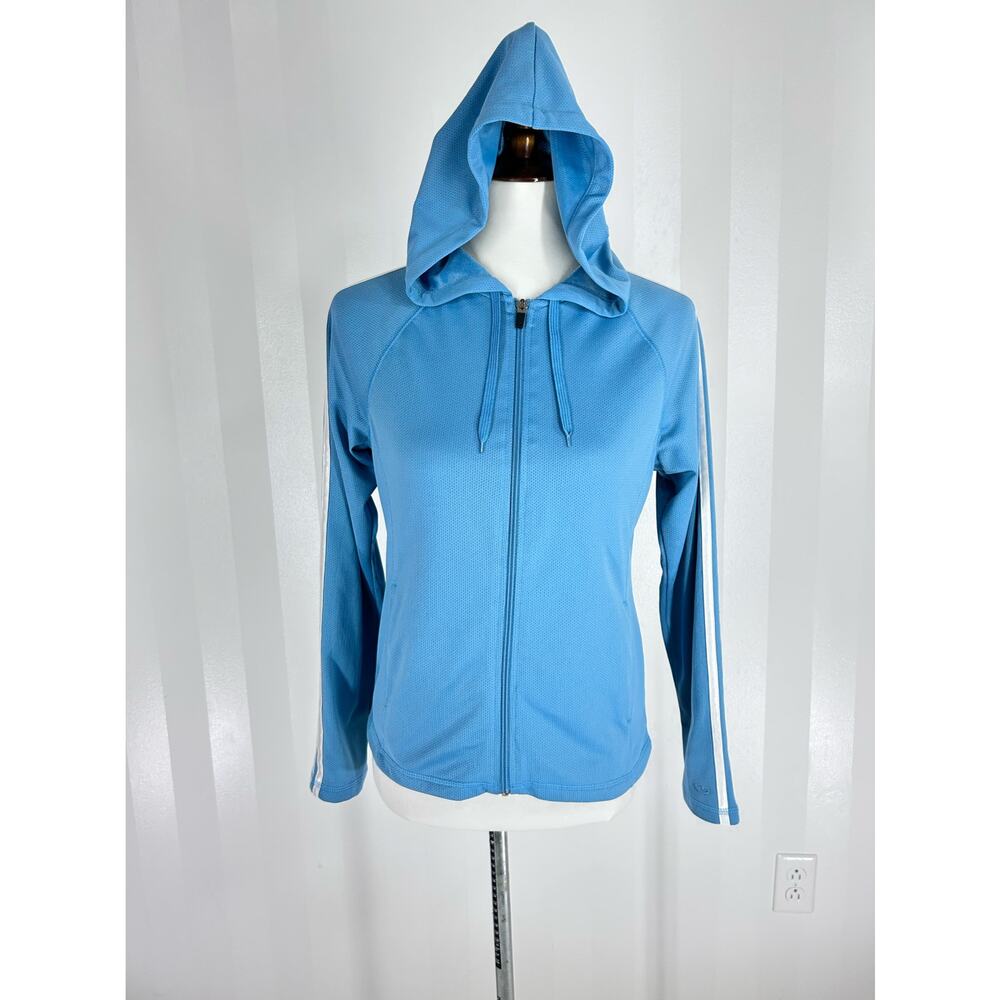 CHAMPION Women’s Slate Blue Full Zip Hooded Jacket Sz S
